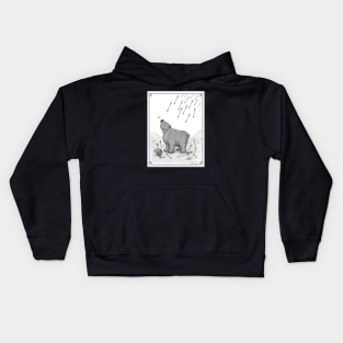 Medieval Battlefield Dumb Bear Kids Hoodie